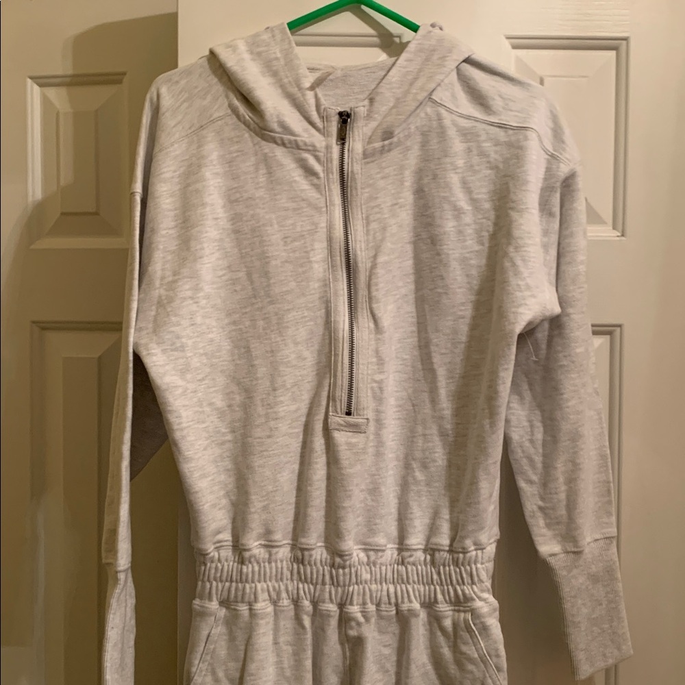 FP Movement One Piece Free People Jumpsuit Relaxed Fit Training Day Gray XS. - Picture 3 of 16